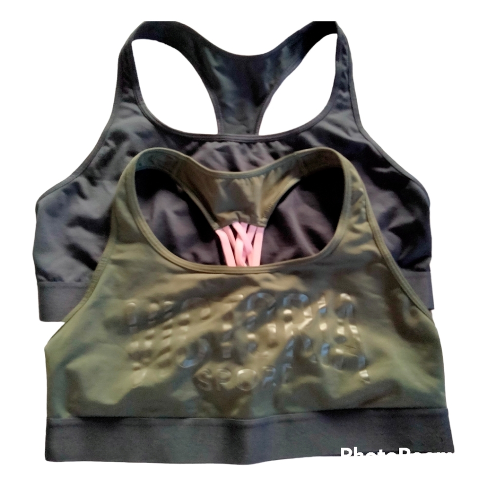 2 Victoria's Secret racerback workout bras